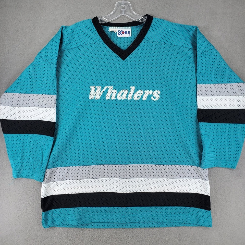 Hartford‎ Whalers VTG 90s NHL Hockey Jersey Adult M League Canada Made Teal